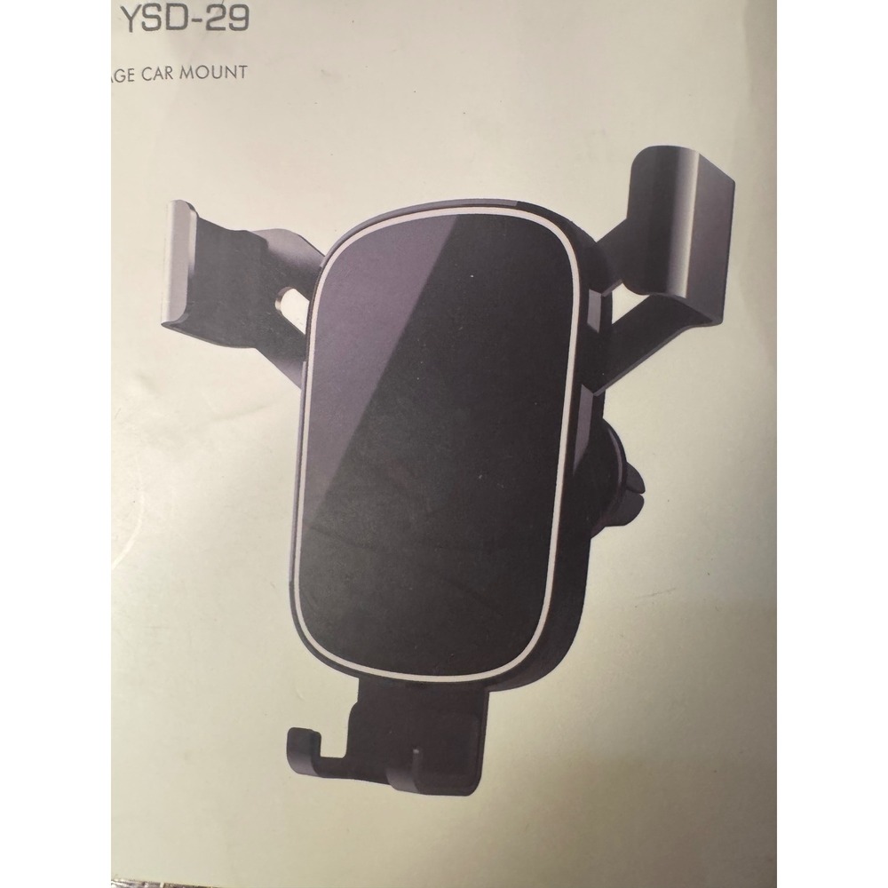YSD-29 Gravity Linkage Car Mount Phone Holder Air Vent Clip Black Silver NEW